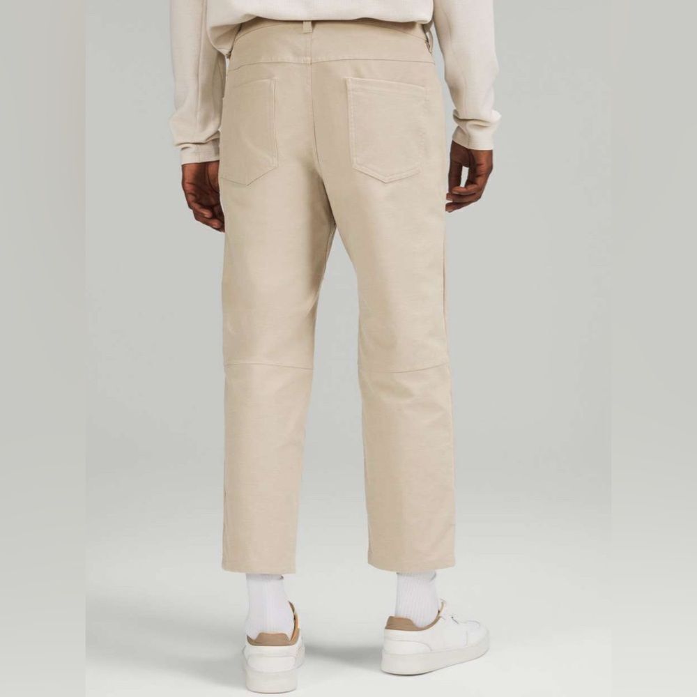 Lululemon Men’s ABC Relaxed-Fit Crop Pant Utilitech Raw Linen Pants Size 30 - Picture 4 of 9